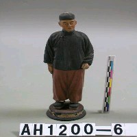 藏品(陶塑人種模型—臺灣人（男性）)的圖片